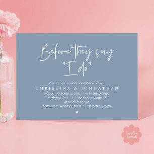 結婚リハーサルディナー、"I Do"の前に 招待状