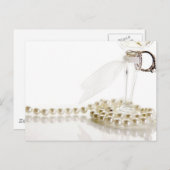 結婚リングや輪の結婚真珠 ポストカード (正面/裏面)