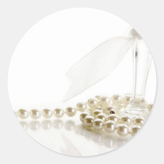 結婚リングや輪の結婚真珠 ラウンドシール (正面)