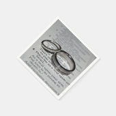 結婚リングや輪ナプキンセット スタンダードカクテルナプキン (角)