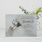 結婚リングや輪ブライダルシャワー 招待状 (スタンド正面)