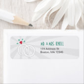 結婚リングや輪住所 シール (インサイチュ)