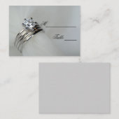 結婚リングや輪座席表 プレイスカード (正面/裏面)