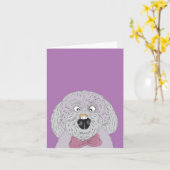 結婚リングや輪犬 カード (黄色い花)