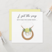 結婚リングや輪 カード (正面/裏面インサイチュ)