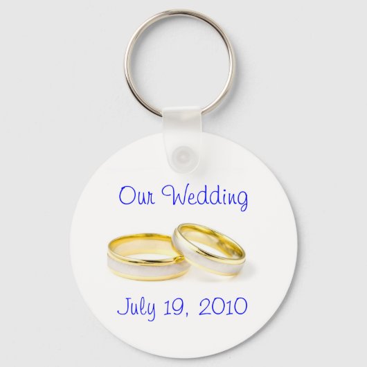結婚リングや輪 キーホルダー (正面)