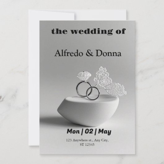 結婚リングや輪 シーズンカード (正面)