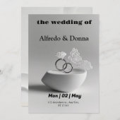 結婚リングや輪 シーズンカード (正面/裏面)