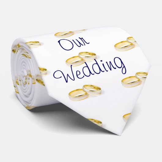 結婚リングや輪 ネクタイ (ロール)