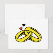 結婚リングや輪 ポストカード (正面/裏面)