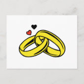 結婚リングや輪 ポストカード (正面)