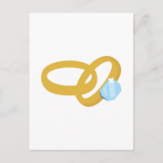 結婚リングや輪 ポストカード (正面)