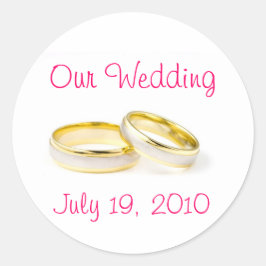 結婚リングや輪 ラウンドシール