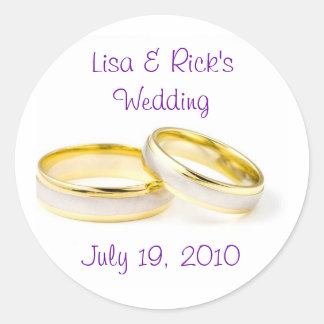 結婚リングや輪 ラウンドシール