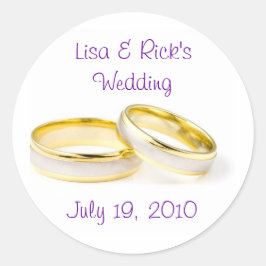 結婚リングや輪 ラウンドシール