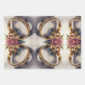 結婚リングや輪 ラッピングペーパーシート (正面3)