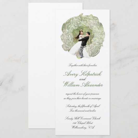 結婚リース 招待状 (正面/裏面)