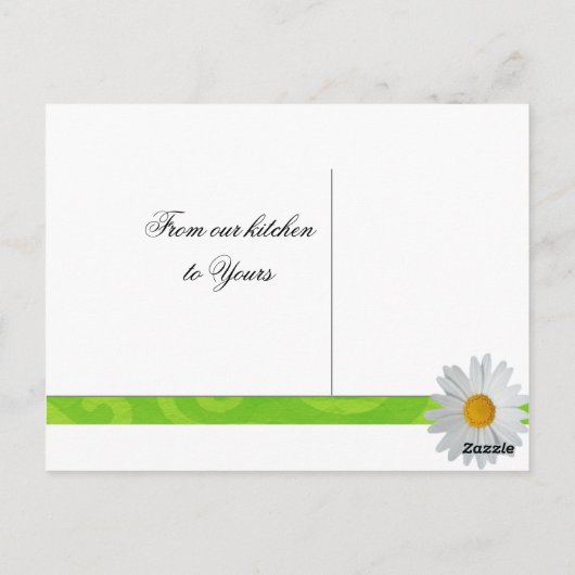 結婚レシピカード ブライトデイジー ポストカード (裏面)