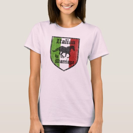 結婚レディースTシャツによるイタリア語 Tシャツ (正面)