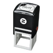 結婚ロゴ ブランチ グリーン フローラル リース ブーケ セルフインキングスタンプ (商品)