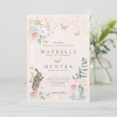 結婚ワンダーランドのヴィンテージアリス 招待状 (スタンド正面)