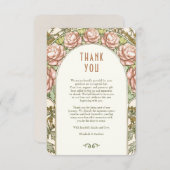 結婚ヴィンテージアールヌーボーカード 招待状 (正面/裏面)