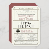 結婚ヴィンテージチケット招待状/シネマフィルムテーマ 招待状 (正面/裏面)