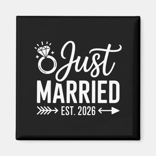 結婚予定 2026 年 結婚 妻 夫婦 さん マグネット (正面)