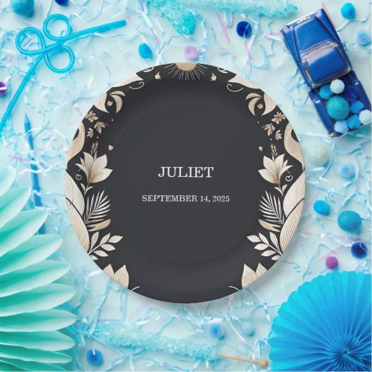 結婚伝統的の誓の更新ブライダルシャワー ペーパープレート (パーティー)