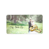 結婚住所 シール (正面)