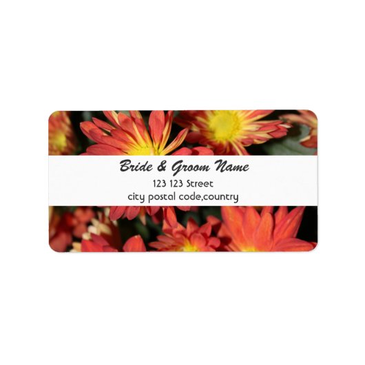 結婚住所 シール (正面)