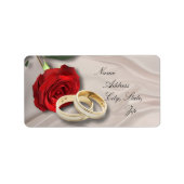 結婚住所 ラベル (正面)