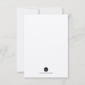 結婚個素朴席表 招待状 (裏面)