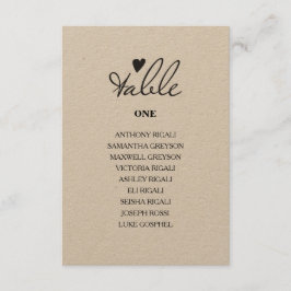 結婚個素朴席表 招待状