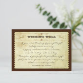 結婚健康なヴィンテージカードを望みます エンクロージャーカード (スタンド正面)