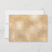 結婚先の世界地図 ゴールド リムーブ可能なハート 出欠カード (裏面)