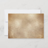 結婚先の世界地図 ゴールド リムーブ可能なハート 出欠カード (裏面)