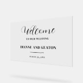 結婚入試ミニマル結婚リスト アクリルサイン (傾斜)