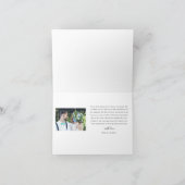 結婚写真のお礼 サンキューカード (内部)