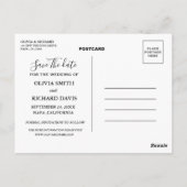 結婚写真の保存日発表 ポストカード (裏面)