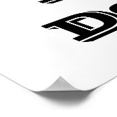 結婚写真の小道具サイン「I Do」 ポスター (角)