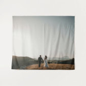 結婚写真の思い出 結婚したての夫婦の記念品 タペストリー (正面(横))