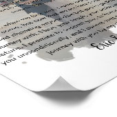 結婚写真の誓いのフェード効果 ポスター (角)