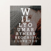 結婚写真オプティシアンチャート私と結婚してくれないか ジグソーパズル (縦)