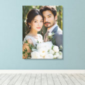結婚写真キャンバスアート キャンバスプリント (インサイチュ (ウッドフロア))