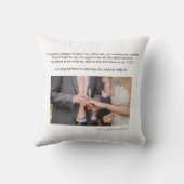 結婚写真コラージュ感謝の品 クッション (裏面)