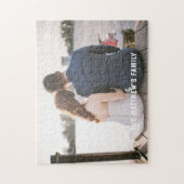 結婚写真ジグパーソナライズされたソージグソーパズル ジグソーパズル (縦)