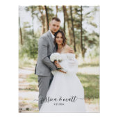 結婚写真スクリプト 結婚記念日ギフト フォトプリント (正面)