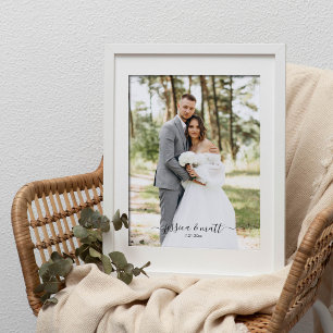 結婚写真スクリプト 結婚記念日ギフト フォトプリント           