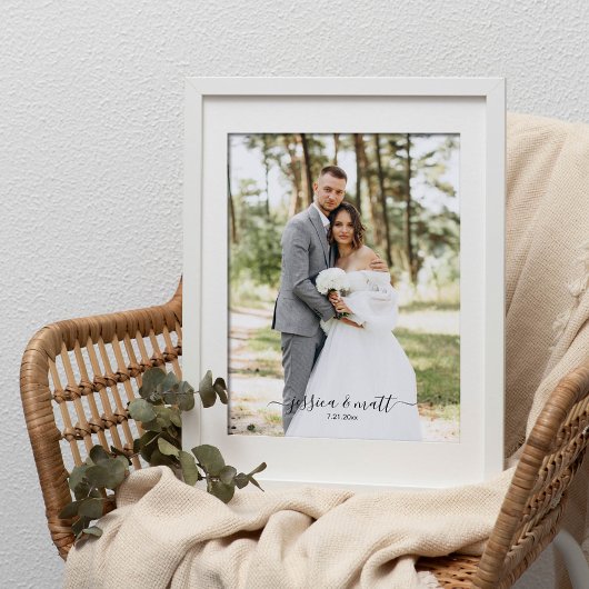 結婚写真スクリプト 結婚記念日ギフト フォトプリント